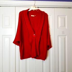 Choices Cardigan Single Button Snap Sweater